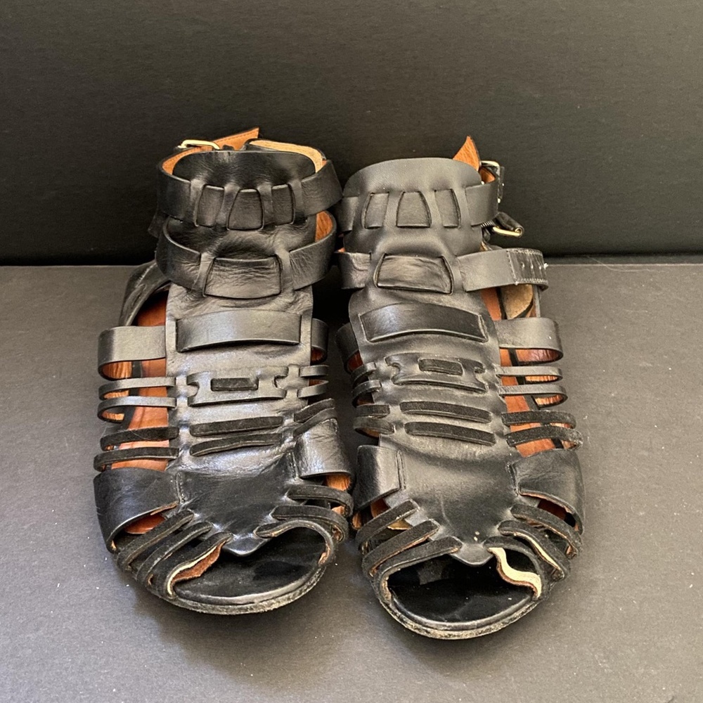 Givenchy Black Gladiator Sandals